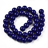 Opaque Solid Color Glass Beads Strands GLAA-T032-P10mm-03-2