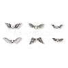 6 Styles Tibetan Style Alloy Wing Beads TIBEB-YW0001-03AS-2