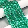 Frosted Transparent Glass Bead Strands X1-GLAA-P065-8mm-14-1