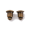 Brass Ear Nuts KK-EC028-AB-FF-2