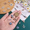 20Pcs Alloy Eye Charm Connector Assorted Evil Eye Connector Mixed Shape Eye Charm Pendant for Jewelry Necklace Bracelet Earring Making Crafts JX219A-3