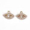 Alloy Rhinestone Pendants PALLOY-P287-06G-01-2
