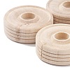 (Defective Closeout Sale: Crack) Unfinished Wooden Wheels WOOD-XCP0001-51-4