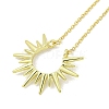 Brass Pendant Necklaces NJEW-Z032-02G-2