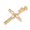 Brass Micro Pave Cubic Zirconia Pendants KK-A281-26E-G-2