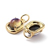 Eco-Friendly Brass Charms KK-H762-03G-3