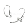 Tarnish Resistant 304 Stainless Steel Leverback Earring Findings X-STAS-E007-2-2