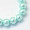 Baking Paint Pearlized Glass Pearl Round Beads Strands X-HY-Q003-10mm-45-2