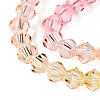 Gradient Color Baking Paint Glass Bead Strands LS-DGLA-A039-T6mm-A02-3