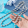 Alloy & Crystal Rhinestone & Plastic Pearl Bead Chains LCHA-TA0001-01-6