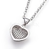 304 Stainless Steel Pendant Necklaces NJEW-L150-15P-3