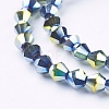 Electroplate Glass Beads Strands X-EGLA-S057-3-3