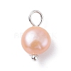 Natural Cultured Freshwater Pearl Charms X-PALLOY-JF01099-02-2