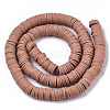 Handmade Polymer Clay Beads Strands X-CLAY-R089-8mm-041-2