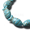 Synthetic Turquoise Dyed Beads Strands G-E594-18-3