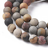 Natural Ocean Jasper Beads Strands G-F668-27-6mm-3