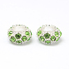 Alloy Rhinestone European Beads X-CPDL-H999-8-2
