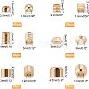 SUPERFINDINGS 400Pcs 2 Colors Brass Spacer Beads KK-FH0003-46-6