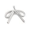 Brass Pave Clear Cubic Zirconia Pendants KK-Z061-20P-01-1
