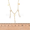 304 Stainless Steel Crystal Rhinestone Pendant Necklaces for Women NJEW-F378-01G-04-5