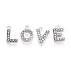 304 Stainless Steel and Rhinestone Pendants STAS-T071-11A-P-2