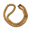 Electroplated Natural Lava Rock Beads Strands G-K388-04A-02-1