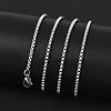 Tarnish Resistant 304 Stainless Steel Venetian Chain Necklace Making STAS-A028-N032P-4