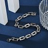 Tarnish Resistant Rectangle 201 Stainless Steel Chain Bracelets LS-BJEW-N240-06P-4