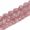 Natural Strawberry Quartz Beads Strands G-S332-8mm-006-2