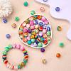 WEWAYSMILE 70Pcs 7 Styles 15mm Silicone Round Beads Making Kit JX487A-4