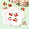 9Pcs 3 Styles Acrylic & Alloy Enamel Pendants ENAM-FS0004-72-8
