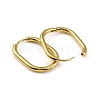 Ion Plating(IP) 304 Stainless Steel Oval Hoop Earrings EJEW-M218-02C-G-2