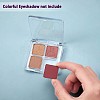 9 Pcs Transparent Empty Eyeshadow Palette JX089A-4