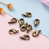 Brass Lobster Claw Clasps KK-901-AB-NF-6