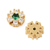 Brass Micro Pave Cubic Zirconia Beads KK-U056-16G-01-2