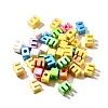 UV Plating Opaque Acrylic European Beads SACR-Z007-01E-1