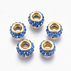 Handmade Polymer Clay European Beads CLAY-O002-01G-2