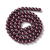 Eco-Friendly Dyed Glass Pearl Beads Strands HY-A008-6mm-RB097-2