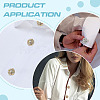 8Pcs 2 Colors Brass Rhinestone Cufflinks KK-ME0003-83-4