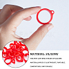 60Pcs 3 Style Silicone Pendant SIL-GF0001-28A-6