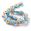 Handmade Porcelain Flower Beads Strands PORC-G006-14A-2