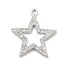 Alloy Rhinestone Pendants ALRI-C007-28P-2