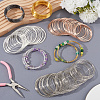 500Pcs 5 Colors Steel Memory Wire FIND-SP0002-10-4