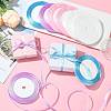 8Rolls 4 Colors Single Face Satin Ribbon OCOR-FS0001-10E-5
