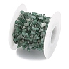Handmade Natural Green Aventurine Chip Beads Chain CHS-H028-06A-07-3
