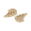 Brass Micro Pave Cubic Zirconia Connector Charms KK-E068-VC079-3