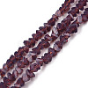 Opaque Solid Color Glass Beads Strands GLAA-N052-01-A07-1