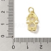 Rack Plating Brass Glass Pendants KK-P272-18A-G01-3