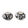 Lampwork & Brass Core European Beads LAMP-P019-01P-08-1