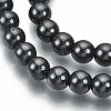 Non-magnetic Synthetic Hematite Beads Strands G-Q892-6mm-2